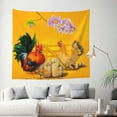 thumbnail image 2 of Daiia The Chicken Family Pattern Tapestry 60x51 Inches Wall Hanging Tapestry Artistic Wall Hanging Bedroom Wall Decor Living Room Tapestry Dorm Room Decor, 2 of 9
