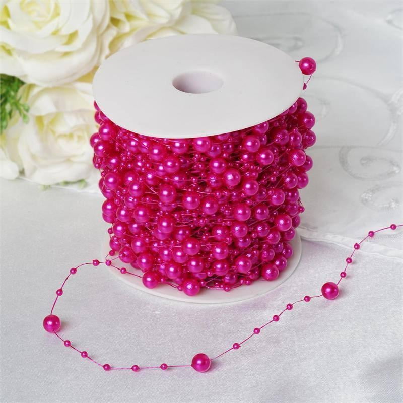 Efavormart 28ft Extravagant Pearl Explosion Garland Faux Pearl Beads