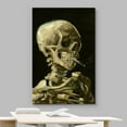 thumbnail image 3 of wall26 Canvas Print Wall Art Head of a Skeleton with Burning Cigarette by Vincent Van Gogh Nature Wilderness Illustrations Fine Art Relax/Calm Multicolor for Living Room, Bedroom, Office - 32"x4, 3 of 5