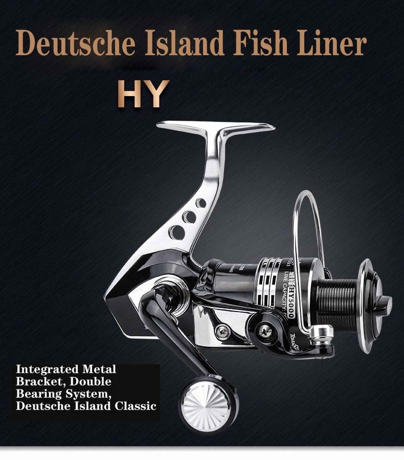 TOKU SHIMA Tokushima Jianfeng HY fishing reel 15BB full metal fishing line wheel sandpiper spinning wheel road Yalun Haitang