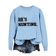 thumbnail image 3 of TYGHBN Womens Fashion Casual Long Sleeve Crew Neck Sweatshirts Printed Pullover Hoodless Sweatshirts Top Sweatshirts for Women Junior Zip Hoodie Colla Pullover Women Hoodie Pocket Women Cowl Neck, 3 of 5