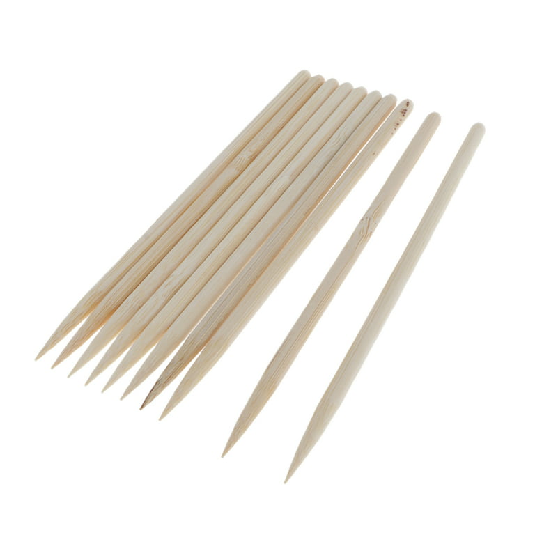 100 Pcs Bamboo Wooden Stylus Sticks Scratch Art Tool for Drawing Painting,  5.1 inch Long