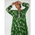 thumbnail image 2 of Printed Long Sleeve Viscose Maxi Dress, 2 of 6