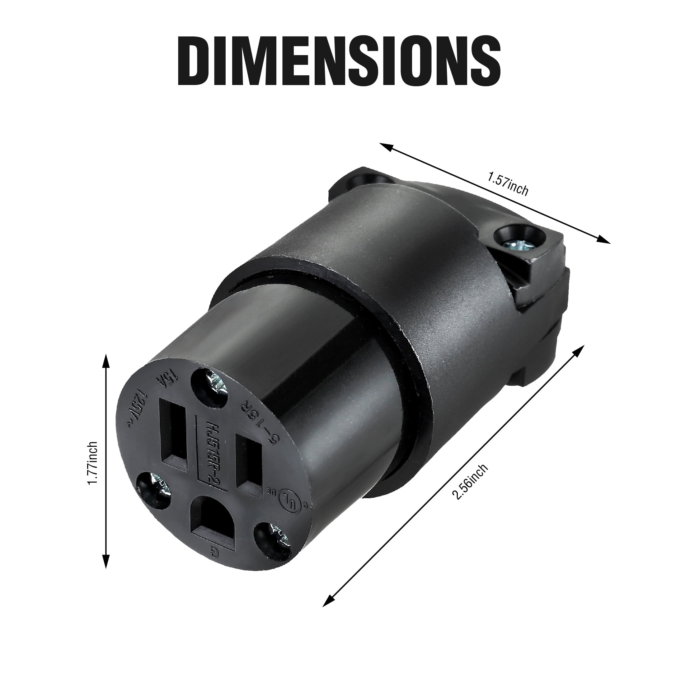 Hyper Tough Three Wire Connector Plug Replacement - Female TD35081C
