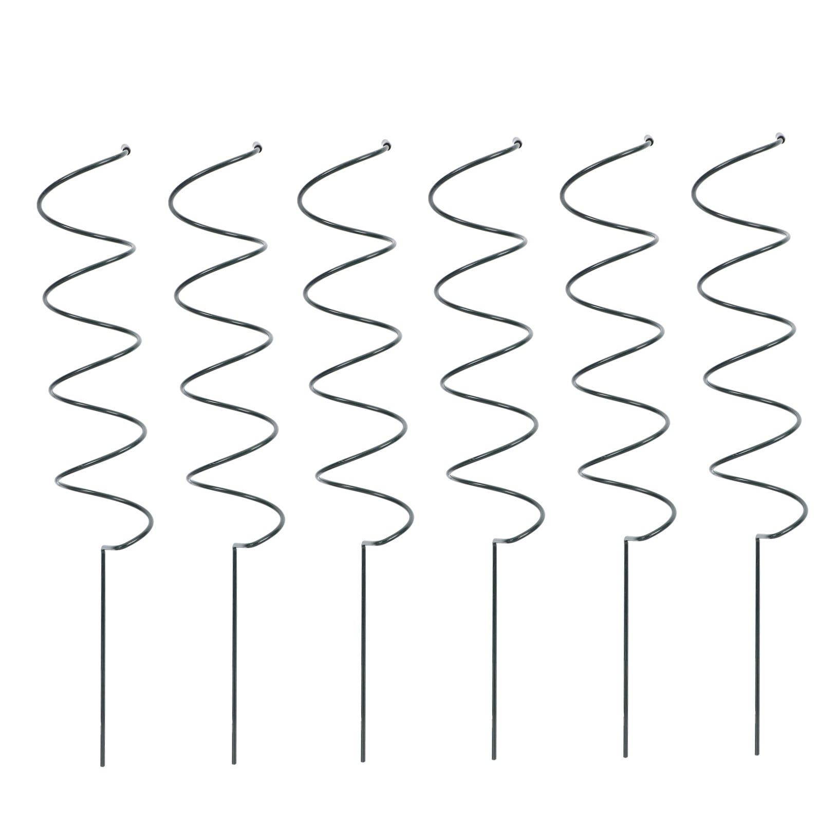 Worgeous  6 Pcs Spiral Plant Support Scaffolds Tomato Rack Plants Green
