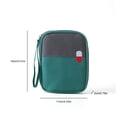 thumbnail image 4 of Unatoiry Emergency Kit Bag Empty Outdoor Survival Backpacking Case with Pockets for Zipper Closure Oxford Cloth Package Organizer Green 1Set, 4 of 6
