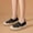 Black, variant on Mesh Breathable Flyknit Fisherman Shoes for Women, Versatile Thick Sole Platform Casual Shoes, Color Block Knitting Walking Sneakers for Summer Daily Wear