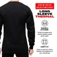 thumbnail image 3 of Access Men's Heavyweight Long Sleeve Thermal Crew Neck Top (Black, Small), 3 of 8