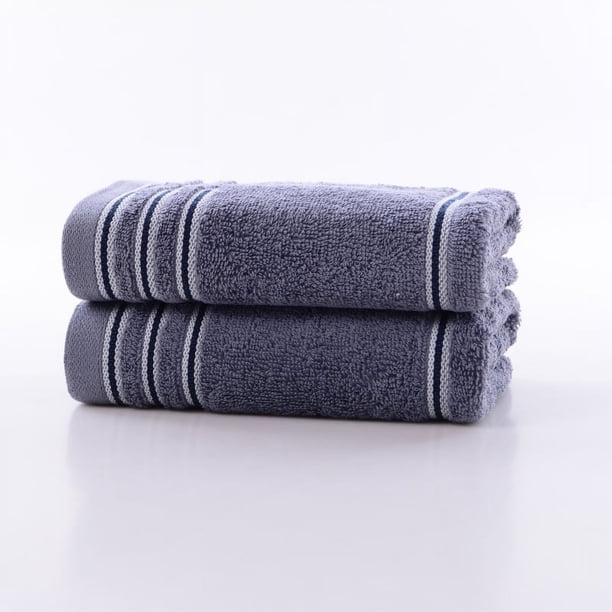 Nvzi 3 toallas de algodón puro, toalla de mano súper suave y muy absorbente para ducha, piscina, toalla de mano de 27,56 x 13,39 pulgadas (gris oscuro)