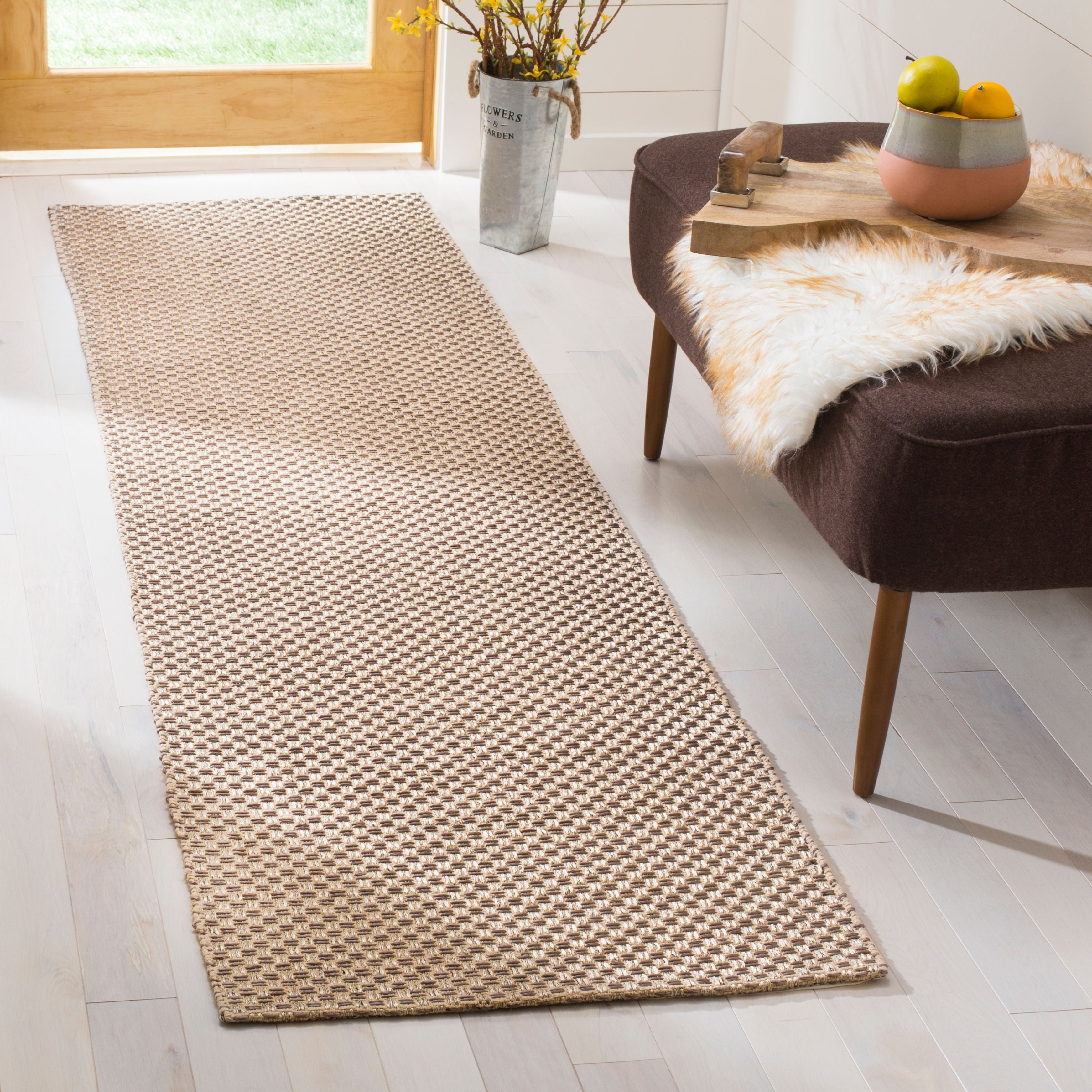 SAFAVIEH Southampton Brandt Geometric Polyester Runner Rug, Beige, 2' x ...