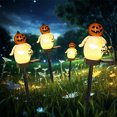 thumbnail image 3 of Matoen Halloween Pumpkin Pathway Solar Lights, Halloween Stake String Lights for Outdoor Halloween Decorations, Outside Halloween Yard Display Solar LED Halloween Decor Front Porch Decor, 3 of 6