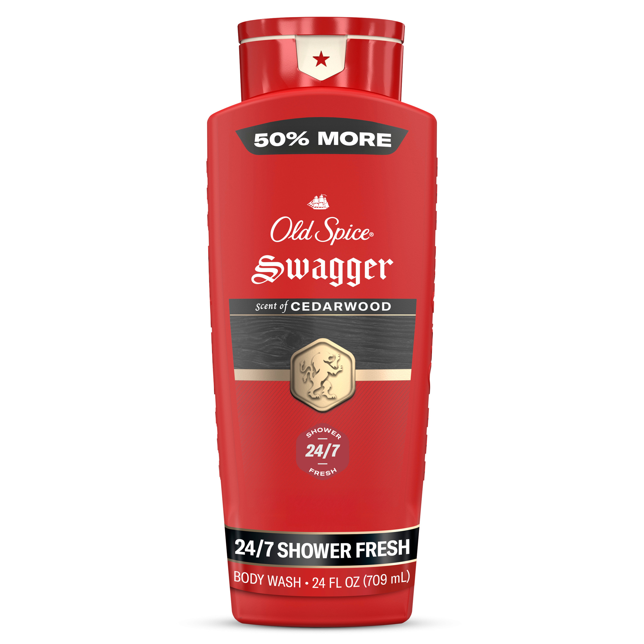 Old Spice Swagger Cedarwood Body Wash for Men, 24 fl oz