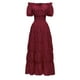 thumbnail image 5 of Vestido camisero Medieval, accesorios de moda, vestido largo de pirata campesino, vestido bajo Milesiano, vestido para adultos, puesta en escena para rojo l, 5 of 8