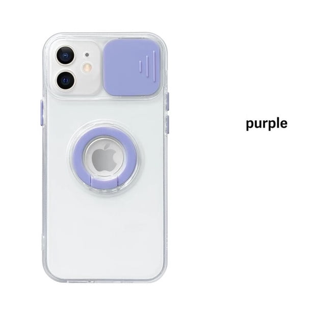 Funda de protección de soporte de anillo de armadura transparente para iPhone 12 Pro Max MiNi 11 X XS XR 7 8 plus SE 13 14 cubierta suave Tan Jianjun unisex