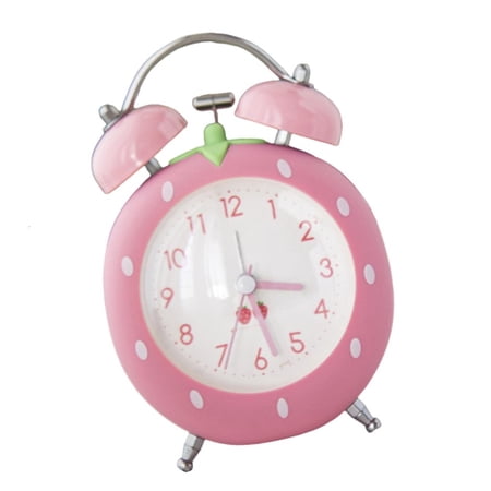 Tibvox Quiet Quartzs Alarm Clock Loud Bells Night Light For Kids Seniors Heavy Sleepers