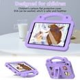 thumbnail image 3 of Dteck for Samsung Galaxy Tab A 8.4 2020 SM-T307 Case, Kids Friendly Light Weight Durable EVA Shockproof Handle Kickstand Drop Protection Rugged Cover for Boy Girl Kids, Lightpurple, 3 of 9