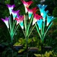thumbnail image 1 of Solar Light Garden, 3 Pieces Lily Solar Lights for Outside Garden Lamps Solar Lights with Flower and Solar Panel Ip65 Waterproof Rgb 7 Colors Led Solar Path Lights for Garden Patio Backyard, 1 of 7