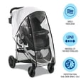 thumbnail image 3 of Graco Universal Deluxe Stroller Rain Cover with Zippered Window, Fits most Strollers, Vinyl, Clear, 3 of 6