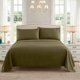 thumbnail image 2 of Sweet Home Collection 1500 Series Bed Sheets - Extra Soft Microfiber Deep Pocket Sheet Set - Olive, California King, 2 of 6