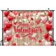 thumbnail image 4 of 10X6ft Valentine's Day Photography Backdrops, Vintage Rustic Wood Red Love Heart Valentine's Day Backdrops Decorations, Wedding Bridal Shower Wedding Anniversary Party Girl Birthday Decor Background, 4 of 5