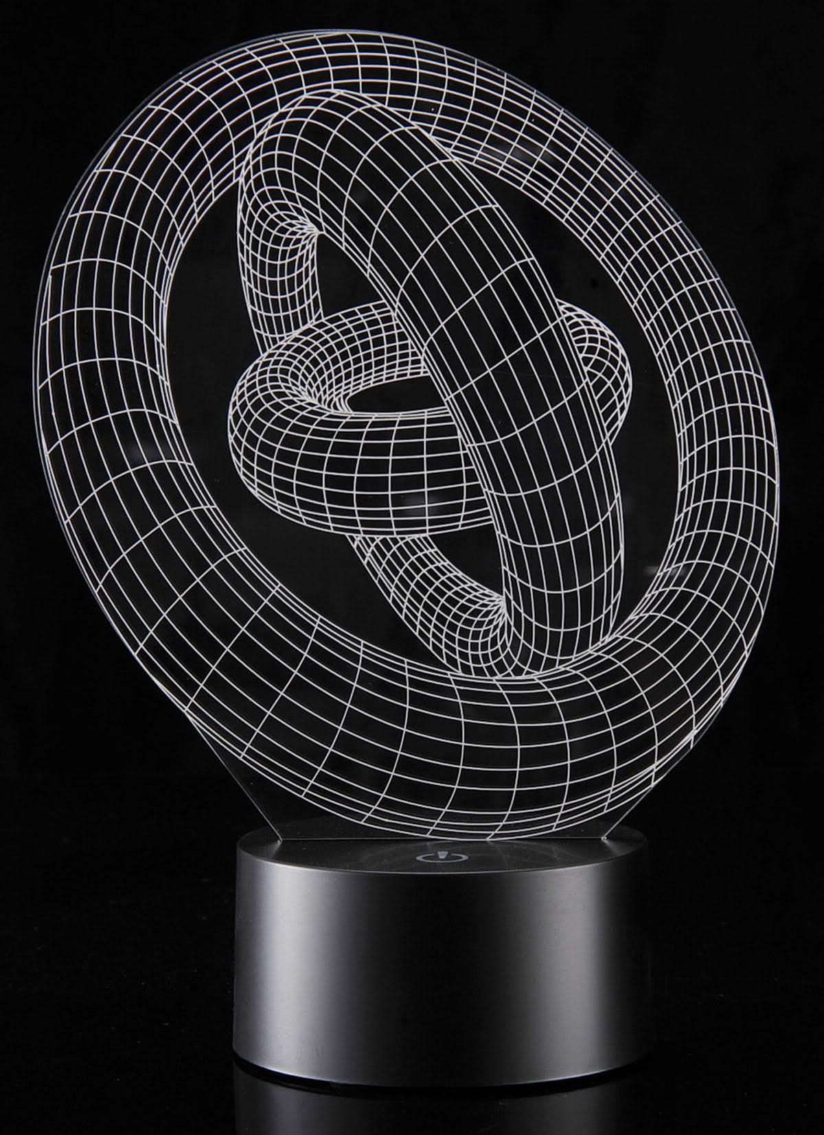 Board No More! 3D Ring-In-Ring Laser Cut Precision LED Lights