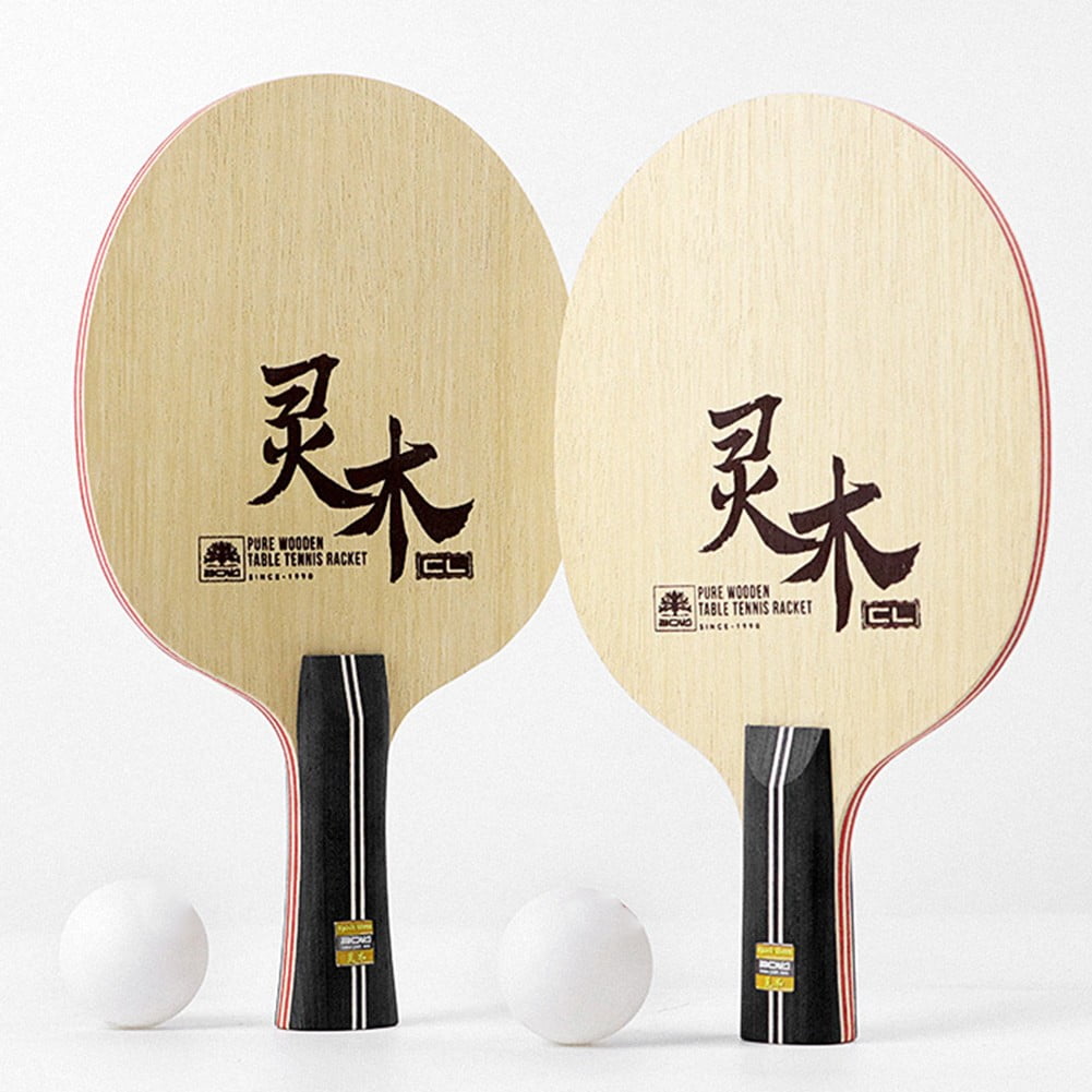 RANMEI Table Tennis Racket 240/255X150Mm Short/Long Handle Seven-Layer Pure Wooden Base Plate For Ping-Pong Paddle Replace Accessory
