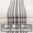 thumbnail image 2 of DriftAway Chris Linen Blackout Curtains with Thermal and Sound Reducing Layer 108 Inches Long for Bedroom Striped Printed Drapes Thermal Insulated Lined Window Treatments for Living Room Linen Gray, 2 of 8