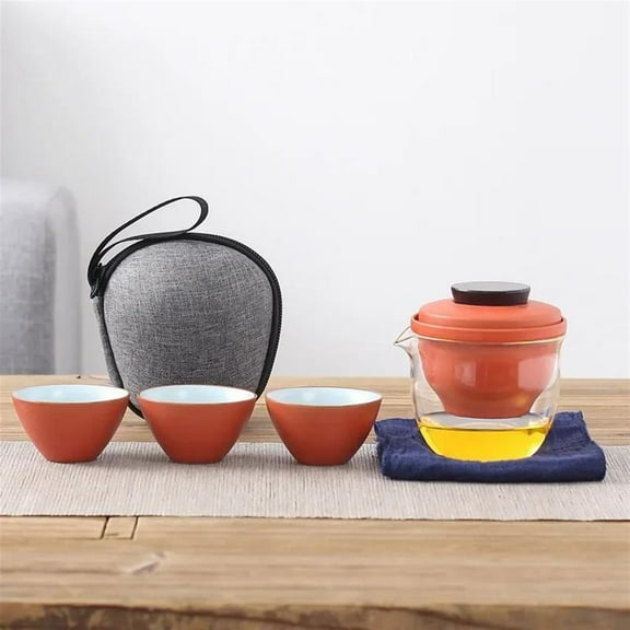 Meeting Cup Travel Kung Fu Tea Set Portable One Pot Set Of Three Cups