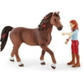 thumbnail image 3 of Schleich - Horse Club: Hannah & Cayenne Toy Figurine, Quarter Horse & Posable Rider Playset, 2 pcs, 3 of 6