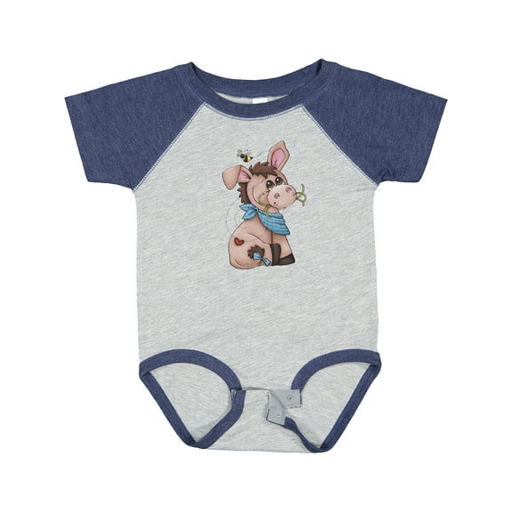 Inktastic Western Dilly Donkey Boys Baby Bodysuit