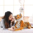 thumbnail image 3 of Realistic Tiger Stuffed Animals Plush Toy For Kids, 3 of 5