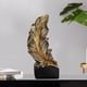 thumbnail image 1 of Resumen Escultura Forma de plumas Colección Arte de la decoración, resina Accesorios para , decorativas, Decoración de oficina , Oro 30x11x11cm Soledad Escultura abstracta, 1 of 9