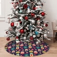 thumbnail image 5 of Sikiie Cute Animal 30-48 inches {designName} Print Christmas Tree Skirt Snowman Xmas Tree Skirt with Edge Christmas Decorations for Holiday Party48", 5 of 7