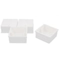 thumbnail image 1 of Unique Bargains 4 Pcs 86mm x 86mm x 40mm Square Design PVC Switch Pattress Back Box, 1 of 1