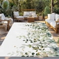thumbnail image 2 of Sage Green Eucalyptus Leaves Outdoor Rug for Patio/Deck/Porch, Non-Slip Large Area Rug 5 x 8 Ft, Spring Botanical Floral Indoor Outdoor Rugs Washable Area Rugs, Reversible Camping Rug Carpet Runner, 2 of 8