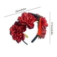 thumbnail image 3 of Floral Graduation Headband Fake Flower Hair Clip For Photo Props College Degree Ceremony Accessories, 3 of 6