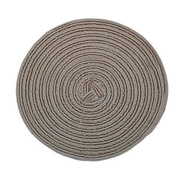 Manteles individuales de vinilo tejido para mesa de comedor, lavables y fáciles de limpiar. Juego de manteles individuales de plástico de polipropileno resistentes al calor para la cocina y la