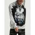 thumbnail image 4 of Niepce Inc Cotton Streetwear Hip Hop Graphic Printed Crewneck Sweatshirt （Men’s）, 4 of 6