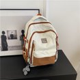 thumbnail image 1 of 2024 Summer New Student School Bag Backpack Soft Material Capacity Large Upper Body Easy Ergonomic Chocolate, 1 of 6