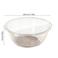 thumbnail image 3 of Lavabo de plástico reforzado – Redondo y transparente para lavar ropa, frutas o guardar artículos del hogar – Apilable, resistente a caídas, versátil para el baño, la cocina o la residencia es, 3 of 6