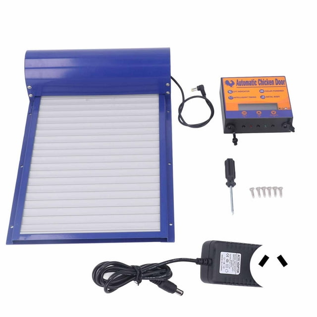 Puerta automática para gallinero con temporizador, funciona con pilas, enchufe australiano de 100-240 V