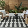 thumbnail image 4 of Nourison Positano Indoor/Outdoor Black 7' x 10' Area Rug (7x10), 4 of 9