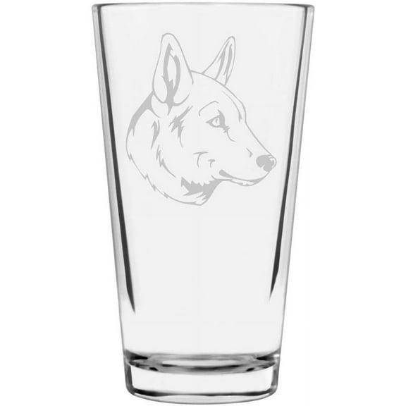 Seppala Siberian Sleddog Dog Themed Etched All Purpose 16oz Libbey Pint Glass