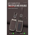 thumbnail image 4 of Key Fob Cover Compatible with Dodge Ram 1500 2500 3500 4500 5500 2019-2025 3 Button Leather Keychain Case Holder Protector,4 Buttons A Brown, 4 of 5