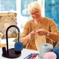 thumbnail image 4 of Yarn Rack Spinner Wooden Yarn Holder Rotating Yarn Ball Dispenser Stand for Crocheting Knitting Yarn Organizer Spinner for Knitting Lovers Grandma Mom, 4 of 8
