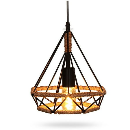 

Fule Creative Retro Iron Rope Bar Cafes Decoration Ceiling Pendant Light Lamp Shade