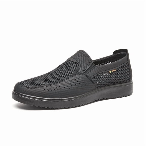 YUDAI Men's Slip-On Walking Shoes – Non-Slip, Breathable Mesh Sneakers for Gym, Workout & Everyday Wear