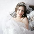 thumbnail image 2 of Worgeous 2pcs Rhinestones Stars Crown Goddess Headpiece Bridal Tiara Beautiful Wedding Accessory, 2 of 8