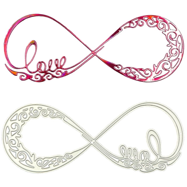 Plantillas de corte de metal Love para álbumes de recortes Die Cuts WZWHXJHJH