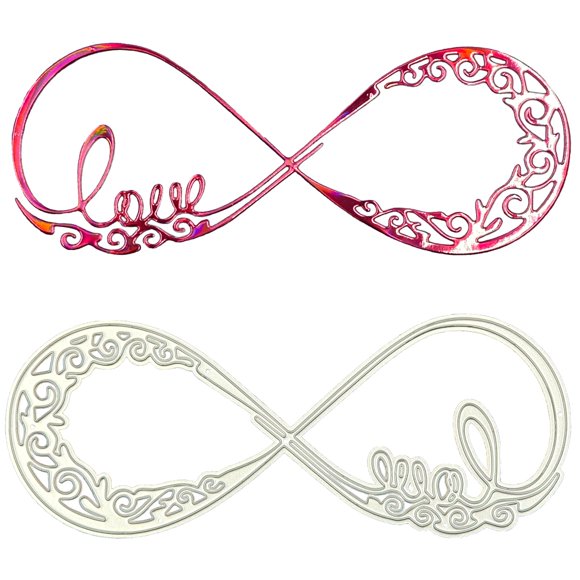 Plantillas de corte de metal Love para álbumes de recortes Die Cuts WZWHXJHJH